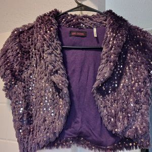 Love Culture Purple Sequin Cropped Cover